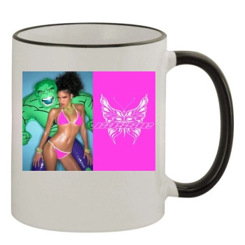 Cassie Ventura 11oz Colored Rim & Handle Mug