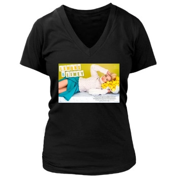 Cat Deeley Women's Deep V-Neck TShirt