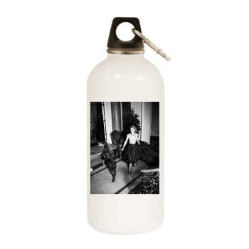 Cate Blanchett White Water Bottle With Carabiner