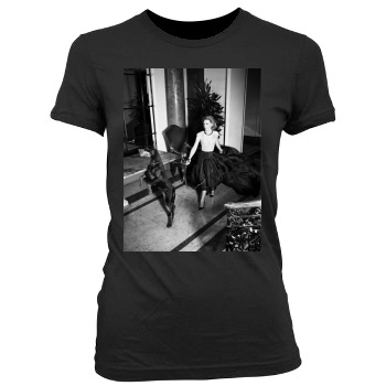 Cate Blanchett Women's Junior Cut Crewneck T-Shirt