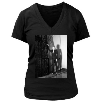 Cate Blanchett Women's Deep V-Neck TShirt