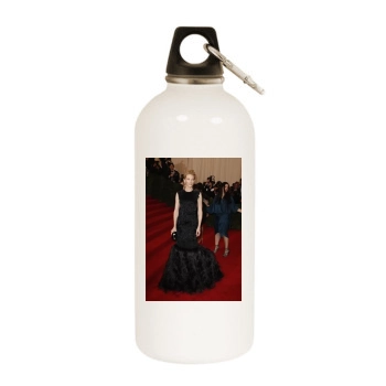 Cate Blanchett White Water Bottle With Carabiner