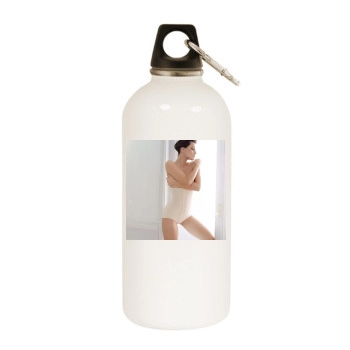 Catrinel Menghia White Water Bottle With Carabiner