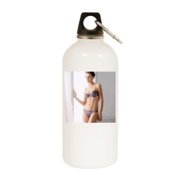 Catrinel Menghia White Water Bottle With Carabiner