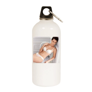 Catrinel Menghia White Water Bottle With Carabiner