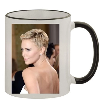 Charlize Theron 11oz Colored Rim & Handle Mug