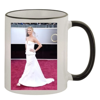 Charlize Theron 11oz Colored Rim & Handle Mug