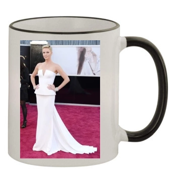 Charlize Theron 11oz Colored Rim & Handle Mug