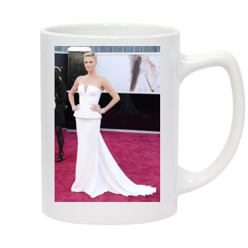 Charlize Theron 14oz White Statesman Mug