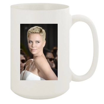 Charlize Theron 15oz White Mug