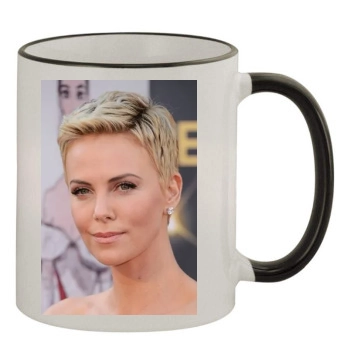 Charlize Theron 11oz Colored Rim & Handle Mug