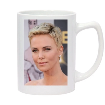 Charlize Theron 14oz White Statesman Mug