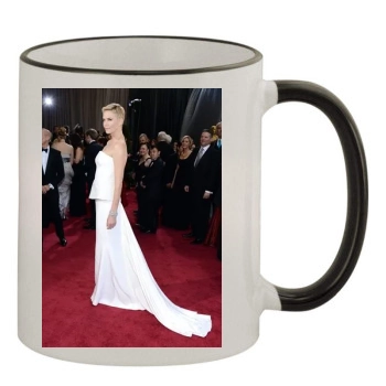 Charlize Theron 11oz Colored Rim & Handle Mug