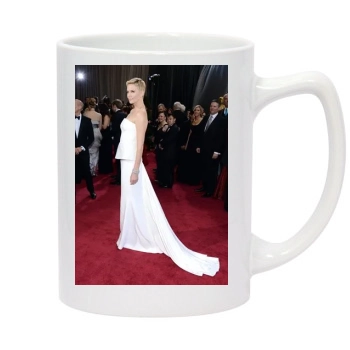 Charlize Theron 14oz White Statesman Mug