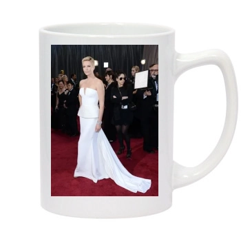 Charlize Theron 14oz White Statesman Mug