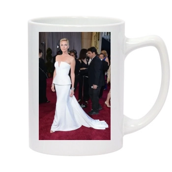 Charlize Theron 14oz White Statesman Mug