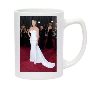 Charlize Theron 14oz White Statesman Mug