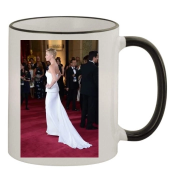 Charlize Theron 11oz Colored Rim & Handle Mug