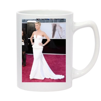 Charlize Theron 14oz White Statesman Mug