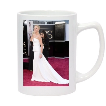 Charlize Theron 14oz White Statesman Mug