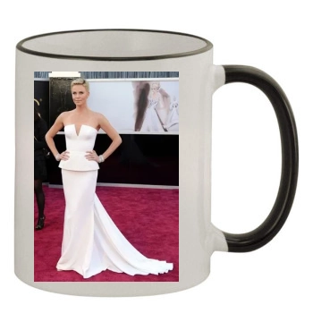 Charlize Theron 11oz Colored Rim & Handle Mug