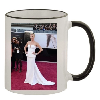 Charlize Theron 11oz Colored Rim & Handle Mug