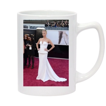 Charlize Theron 14oz White Statesman Mug