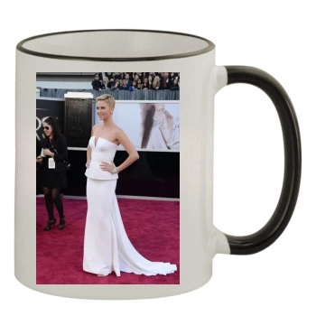 Charlize Theron 11oz Colored Rim & Handle Mug