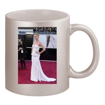 Charlize Theron 11oz Metallic Silver Mug