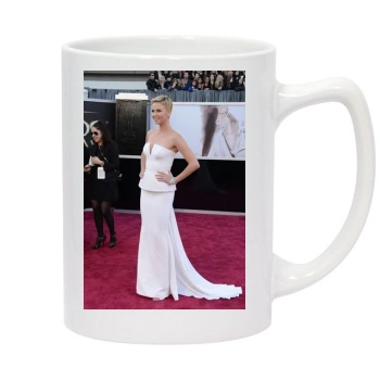 Charlize Theron 14oz White Statesman Mug