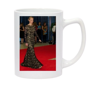 Charlize Theron 14oz White Statesman Mug