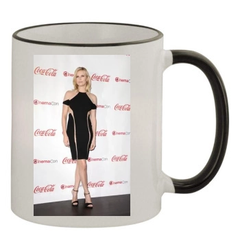 Charlize Theron 11oz Colored Rim & Handle Mug