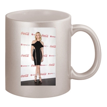 Charlize Theron 11oz Metallic Silver Mug