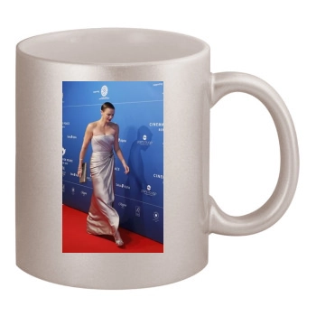 Charlize Theron 11oz Metallic Silver Mug