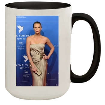 Charlize Theron 15oz Colored Inner & Handle Mug