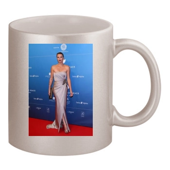 Charlize Theron 11oz Metallic Silver Mug