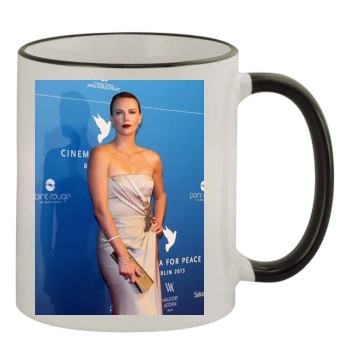 Charlize Theron 11oz Colored Rim & Handle Mug