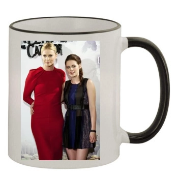 Charlize Theron 11oz Colored Rim & Handle Mug