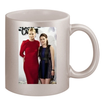 Charlize Theron 11oz Metallic Silver Mug