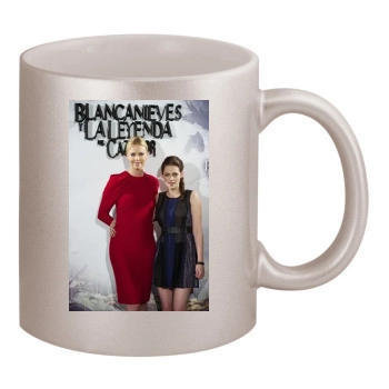 Charlize Theron 11oz Metallic Silver Mug