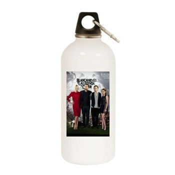 Charlize Theron White Water Bottle With Carabiner