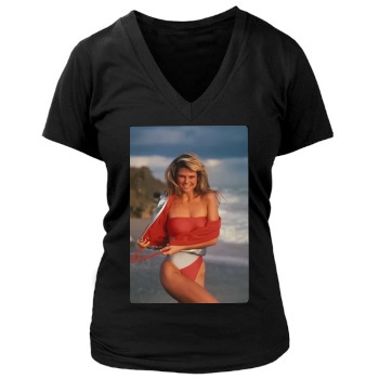 Christie Brinkley Women's Deep V-Neck TShirt