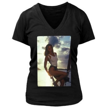 Christie Brinkley Women's Deep V-Neck TShirt