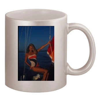 Christie Brinkley 11oz Metallic Silver Mug