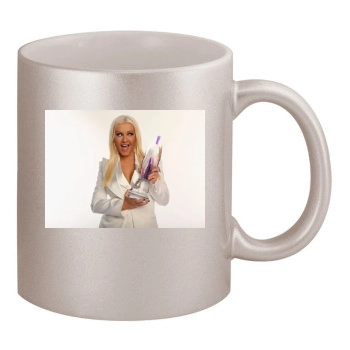 Christina Aguilera 11oz Metallic Silver Mug