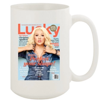 Christina Aguilera 15oz White Mug