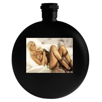 Christina Aguilera Round Flask