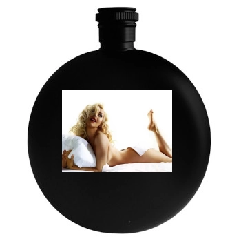 Christina Aguilera Round Flask