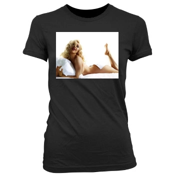 Christina Aguilera Women's Junior Cut Crewneck T-Shirt