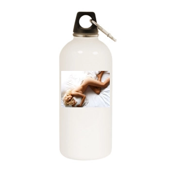 Christina Aguilera White Water Bottle With Carabiner